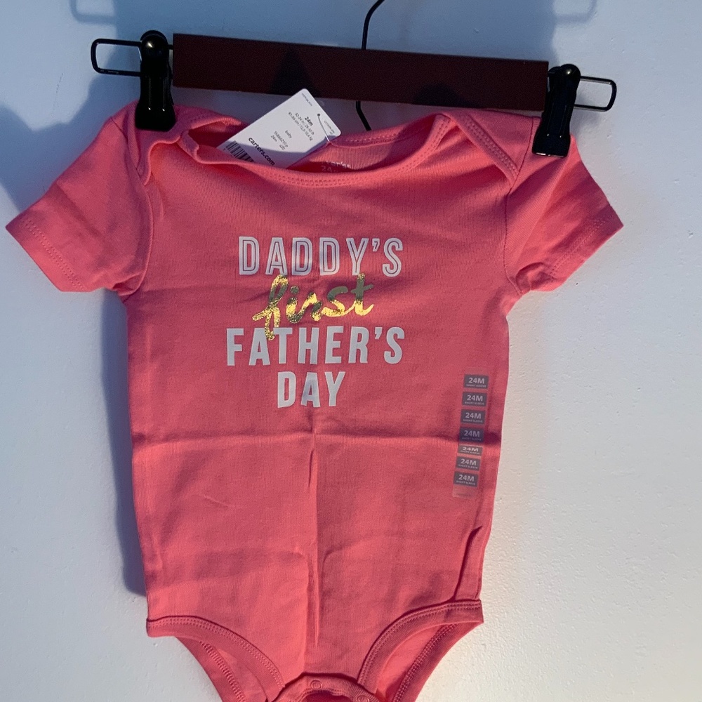 Carter’s pink bodysuit size 24M
